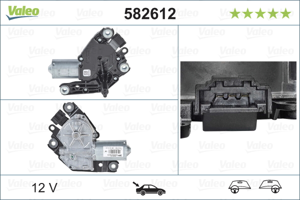Motore tergicristallo - 582612 VALEO